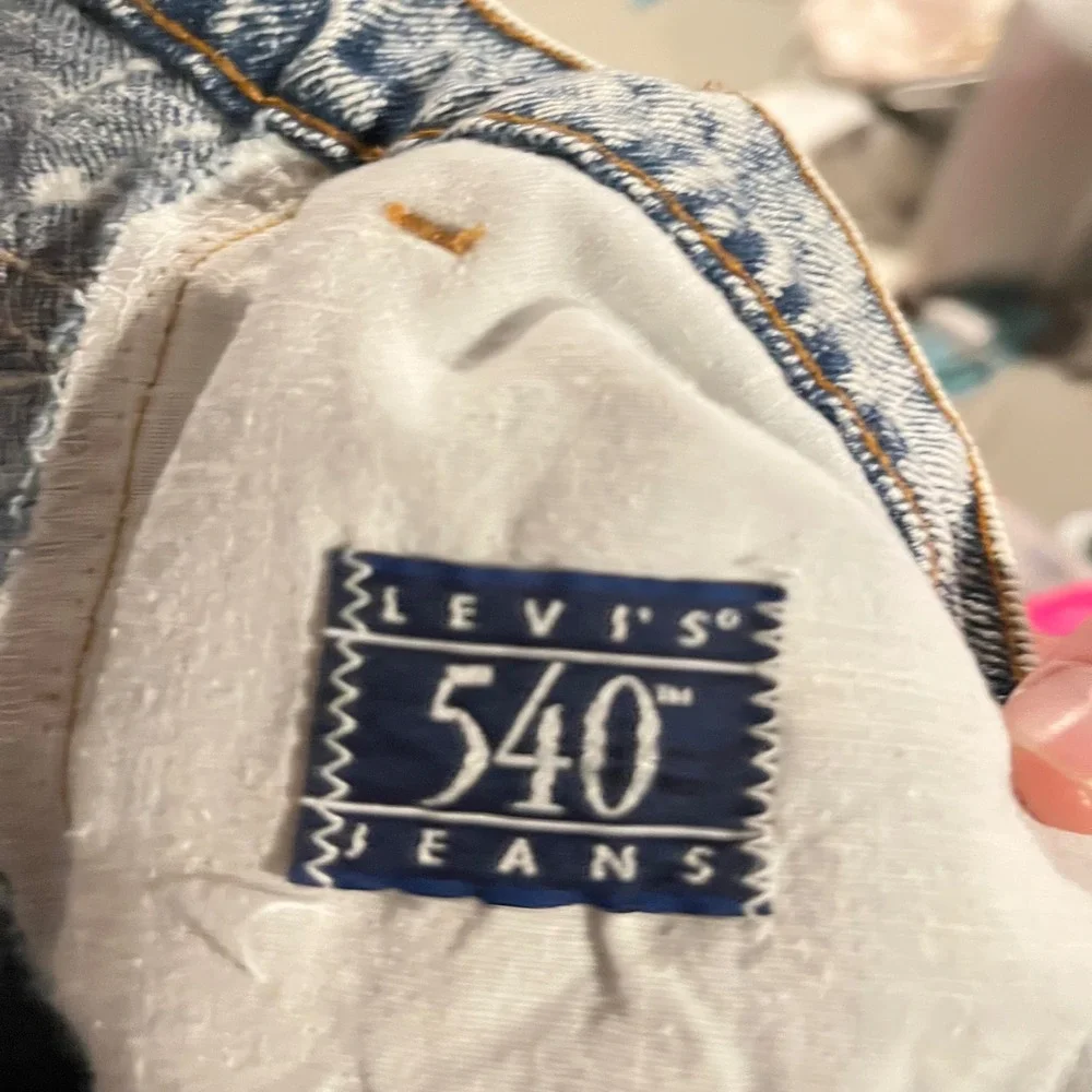 Vintage Levis 540 Relaxed Fit Acid Wash Jeans Made in USA W36 L29 Blue Denim